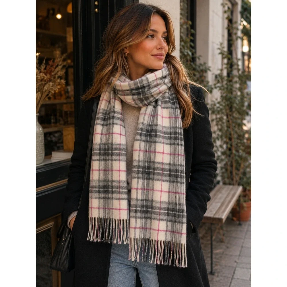 Kiltane of Scotland 100% Cashmere Plaid Scarf | Luxury Scottish Winter Wrap